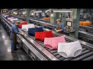 Inside the Underwear Factory: Turning Tons of Cotton Fabric into Millions of Boxers (Full Process)