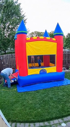 bouncy house explodes!! | Chrisvale
