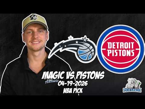 Orlando Magic vs Detroit Pistons 4/19/26 NBA Free Picks & Prediction | NBA Playoffs | Game 1