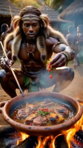 Tribal Hunter Aims Bow & Shoots Monkey in Trees #AmazonTribe #JungleHunt #MonkeyHunt #TribalHunter