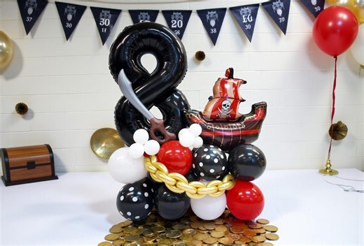 Pirate Ship Balloon Column Kit: DIY Birthday Party Decor - Etsy