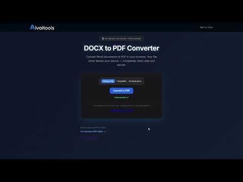 FREE Doc to PDF Converter Tools #aitools