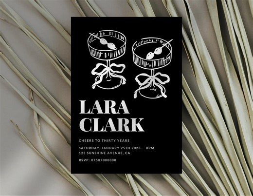 30th Birthday Invitation, Printable Birthday Invitation, Adults Birthday Invite, Party Invite Template, Personalised Invitation, - Etsy Canada