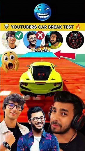 🤯 Youtuber car brake testing 🤯