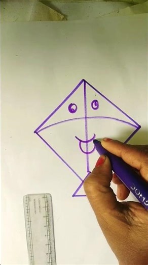 kite🪁 ka Chitra banana aasani tarika se sikhe #republicday #independenceday #kite festival drawing