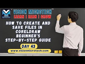 How to Create and Save Files in CorelDRAW | Beginner's Step-by-Step Guide