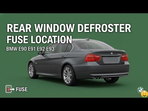 FIX YOUR FOGGY WINDOWS! BMW E90 E91 E92 E93 Rear Window Defroster Fuse Location & Replacement