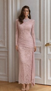 Soft pink, strong presence 🌸 Delicate lace, defined elegance ✨ | Miss Rosier Lux