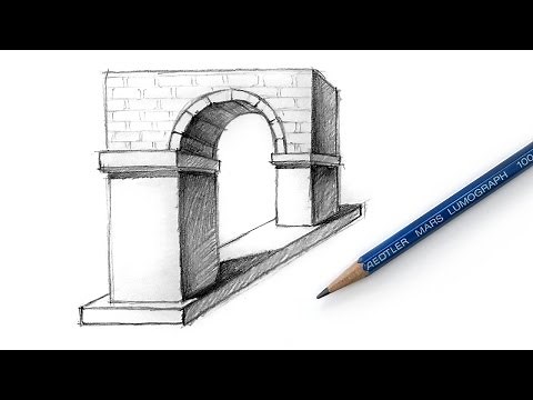 How to Draw the Arch Optical Illusion Easy