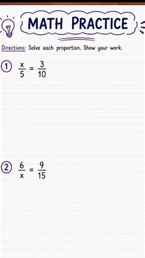 Only 10% Can Solve This Proportion Problem! #proportions #solvingforx #mathpractice
