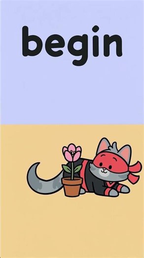 Kindergarten Sight Words: begin (Kitten Ninja By Epic Book Series)