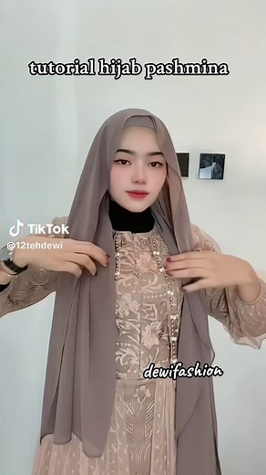 Tutorial Hijab Pashmina Model Ini - Praktik Mudah (Part 9)