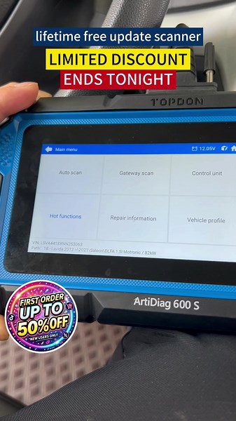 🔥 This is NOT your average code reader… If you're serious about fixing your own cars or flipping vehicles, the TOPDON AD600S is where things start getting real. We’re talking: • 4 system diagnostics — engine, transmission, ABS, airbags (not just check engine) • 9 essential service functions — oil reset, ABS bleeding, TPMS, DPF, throttle relearn, and more • AutoVIN — instantly pulls your vehicle info, no guessing • Live data   graphing — actually SEE what’s going on, not just codes • Works on 90