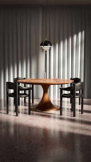 The quiet ballet of dancing discs. The new Tavolo a Dischi by Carlo De Carli for Gubi. Animation by @kasper.wn. #interni #modabagno #gubi #design