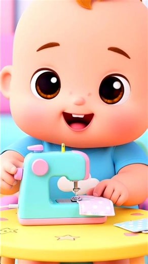 Cartoon asmr video | Cute Cartoon Sewing ASMR 🧵 Stitching Machine Mukbang #Shorts #ASMR #Cute #ai