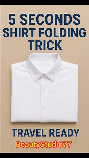 Shirt Folding in 5 Seconds (Travel Hack)
