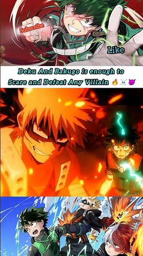 Deku & Bakugo are enough to Defeat Any Villain 🔥☠️#anime #shorts#deku#amv#myheroacademia #mha#edit