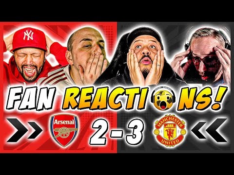 Arsenal Fans MELTDOWN 🤬 Reactions to Arsenal 2-3 Man United | Premier League Fan Reactions