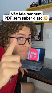 Segredo poderosíssimo para você estudar qualquer PDF sem esforço! 😮 o seu computador sempre teve essa ferramenta e você nunca soube usá-la. #dicas #pc #computador #pdf #livro #leitura #tecnologia #jefdicastech | Jef Dicas Tech
