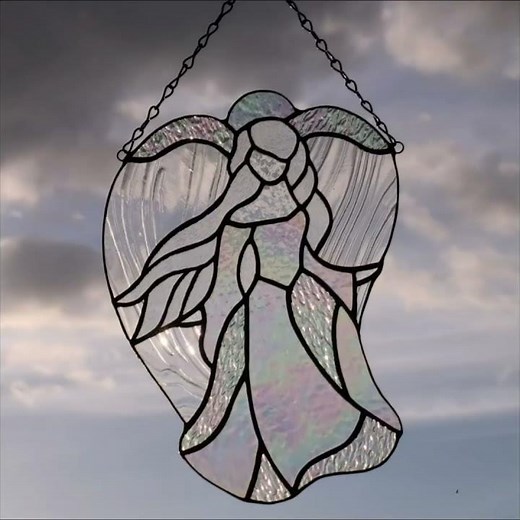 DIY. Guardian Angel, Stained Glass Suncatcher by Mr.Hi!