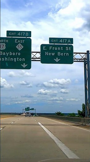 Scenic Drive Into New Bern NC From Interstate 42 #roadtrip #newbern