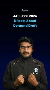 5 Facts About Demand Draft | JAIIB PPB Most Important Topics | JAIIB May 2026 Preparation