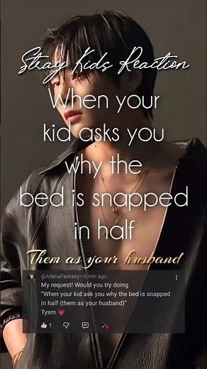 [Stray Kids Reaction] When your kid asks why the bed is snapped in half 💔 [Requested] #skzreaction