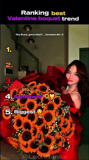 Ranking the BEST Valentine bouquet trends! 💐✨ #shorts #Valentine #flowers #ranking