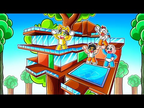 ¡Construimos la CASA del ARBOL mas GRANDE y LUJOSA de ROBLOX!
