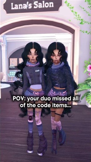 POV: YOUR DUO DOESN'T HAVE ANY CODE ITEMS... #dresstoimpress #dti #roblox