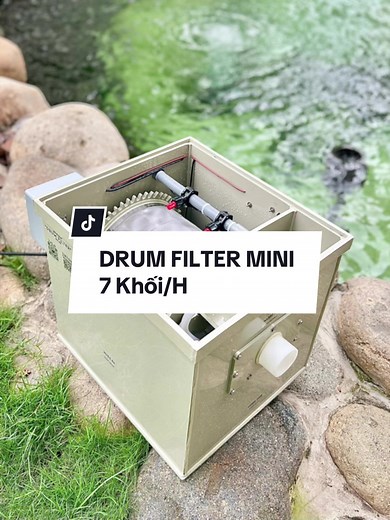 Mini drum filter công suất tối đa 7 khối/h