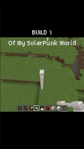 BUILD 1 | Building Until My Solar Punk World is Completed #minecraft #minecraftchallenge