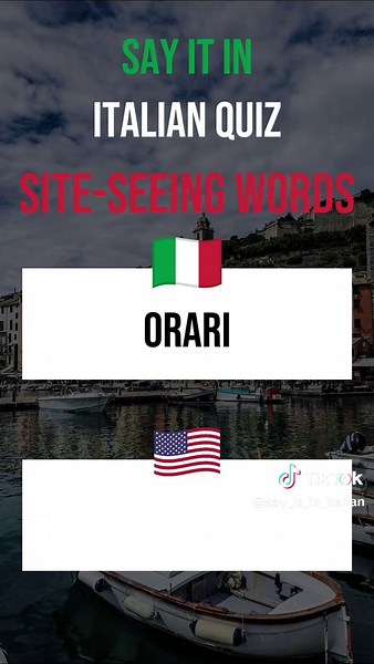 Every tourist in Italy needs these 3 words 🔑👀 #ItalianQuiz #TravelItaly #VistaVibes #LearnItalian #fyp