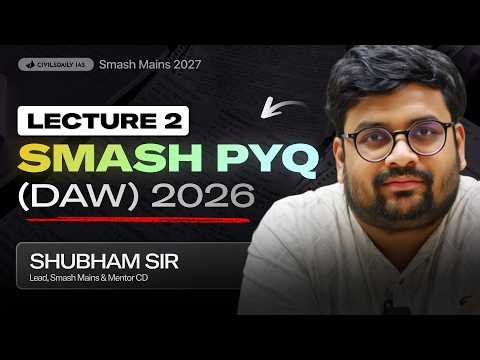 Smash PYQ (DAW) Lecture 02: Federalism and Executive | by Shubham Sir
