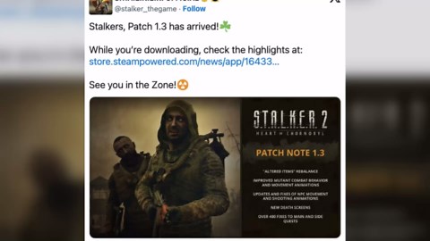 Stalker 2 Patch Delivers Over 1,200 Fixes as GSC Game World Pushes Forward