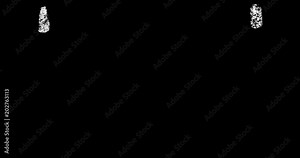 a, b, c, d, e, handwritten white chalk letters isolated on black background animation, hand-drawn chalk font, stock video in 4k resolution