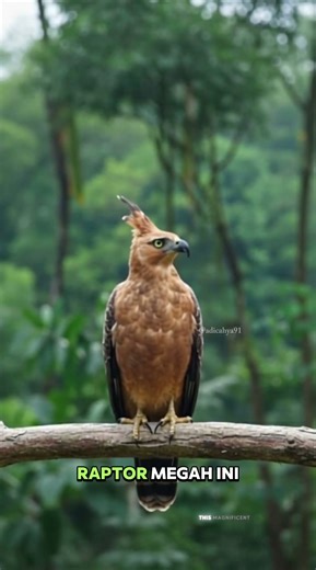 The Endangered Java Hawk-Eagle — Symbol of Indonesia 🇮🇩 #Shorts #elangjawa