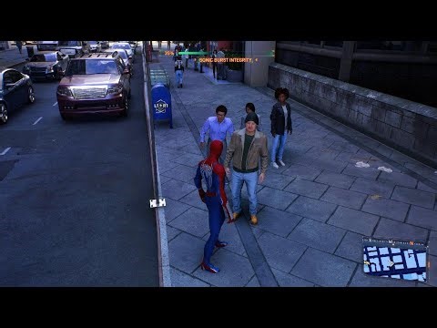 Spiderman 2 - Peter Parker saving citizens from Fire