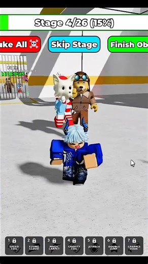 SAMOSA VS SNOWI PRISON RUN! (Obby) #roblox #shorts