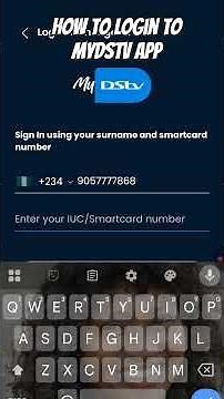 How To Login To MyDStv App