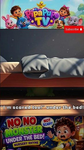 Monster Under The Bed! 😱 Fun Kids Song for Children #shorts #nurseryrhymes #kidssongs