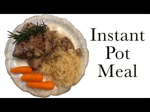Instant Pot Pork Roast and Sauerkraut (quick & easy)