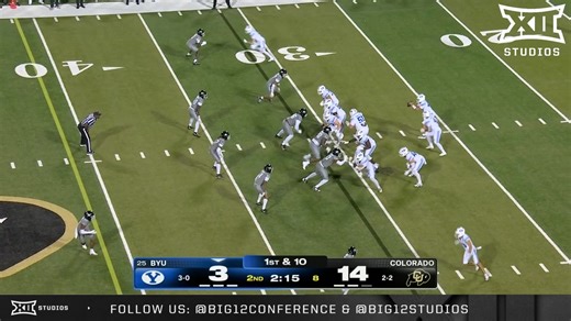 Leaving his Bear tracks all over Boulder🐾 Bear Bachmeier Highlights vs. Colorado🎬 #Big12FB | BYU Football | Big 12 Conference