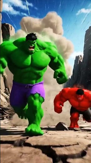 Green Hulk vs Red Hulk – Epic Short Cartoon Fight | Hulk Smash Animation”