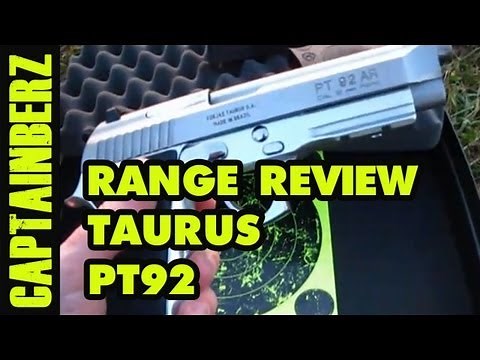 Taurus PT92 9mm Pistol Range Review