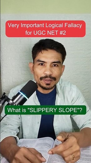 Slippery Slope Fallacy Explained in 20 Seconds | UGC NET