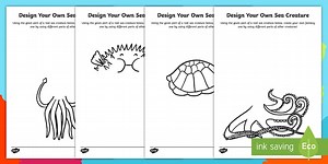 Design Your Own Sea Creature Activity