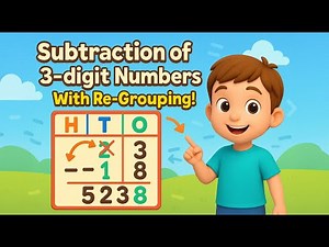 3-Digit Subtraction with Re-Grouping | Borrowing Made Easy! | Power Learn Junior