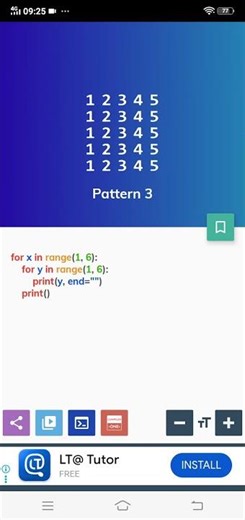 python pyramid pattern 3