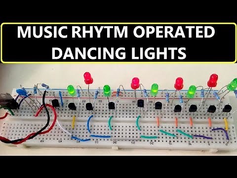 Music Rhythm Operated Dancing Light using Transistors Circuit